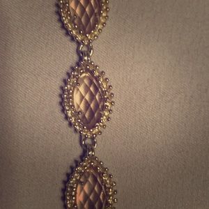 Kendra Scott Gold Bracelet Clear Peach